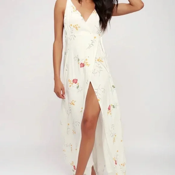 CAPULET | S | Josephine Wrapped White Maxi Dress - Picture 2 of 15